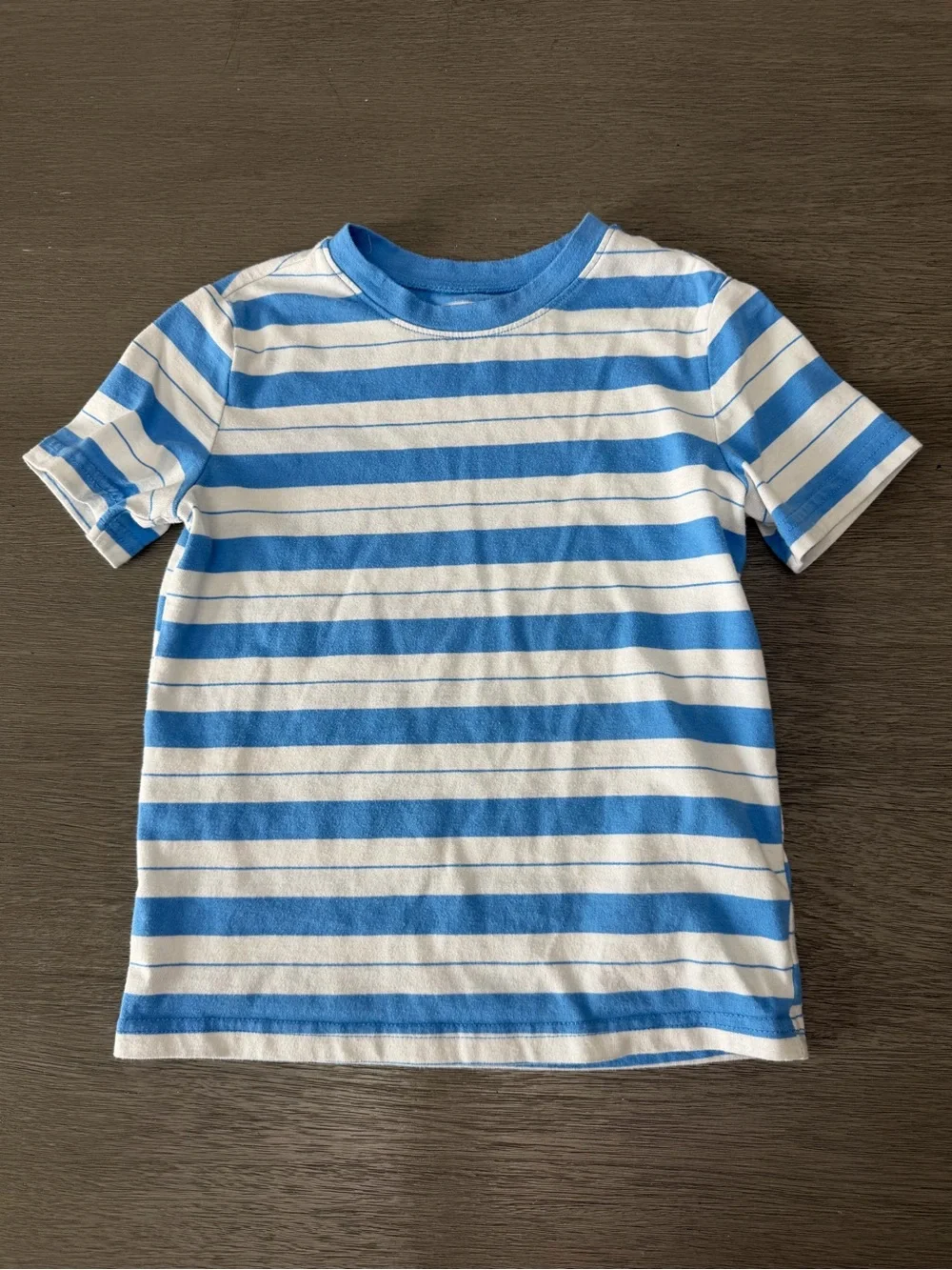 jumping beans Blue & White Striped Short Sleeve Tee